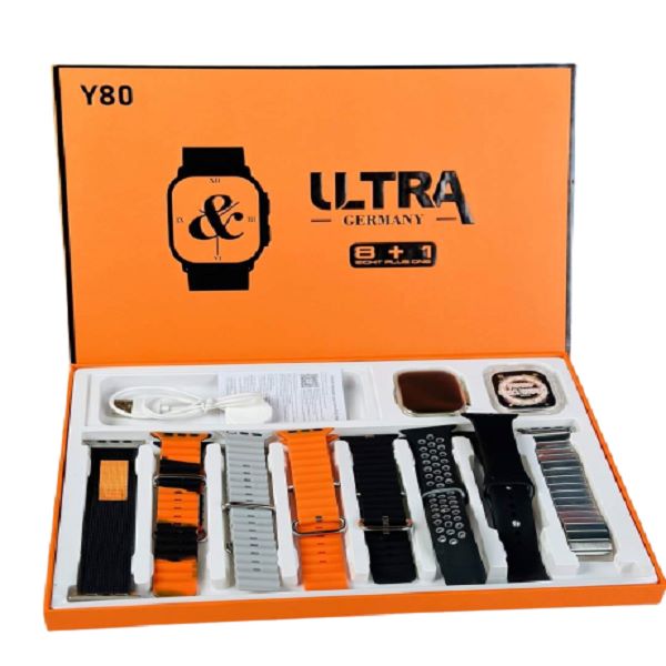 Y80 Ultra (Germany) Smartwatch With 8 Strap