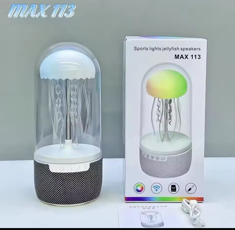 Max 113 Jellyfish Speaker with Colorful Octopus Lights. MAX-113 Smart Light Color Speaker Sound Instrument Max113